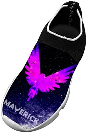 Fly Kint Shoes for Kids Running Sports Sneakers Teens Maverick Logo Jack-Logan_Paul 4 D(M) US Big kid