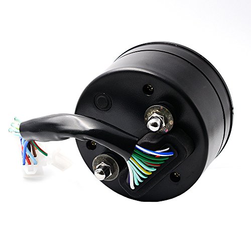 Sammid Multi-Functional Motorcycle Odometer,12V Dual Speed Meter with Backlit LED Indicator Waterproof Motorcycle Speedometer Odometer Gauge Digital Instrument - Thumbnail 5