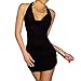 2015 Cocobla Womens Sexy Cocktail Mini Dress Club Party Black V-neck Backless Skirt