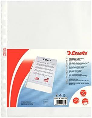 Esselte De Luxe - Pack de fundas de plástico (25 unidades): Amazon.es: Oficina y papelería