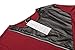 COOFANDY Men's Shirts Casual Zipper Shirt Irregular Long Sleeve T Shirts, St2-red, Large