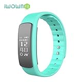 Fitness Tracker Heart Rate Monitor, iWOWNFit I6 HR Smart Bracelet Bluetooth Sport Smartband Wristband For Android IOS (Green)