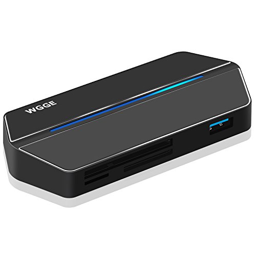 WGGE USB C Travel Dock, USB C/ Type c Hub 8-in-1 USB C Hub Adapter with 4K HDMI Port,VGA Port,Type c Port, MicroSD/SD/TF/CF Card Reader,USB 3.0 Port,CompactFlash,USB C Charging Port for USB C Devices