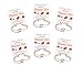 Nymph Code Bridesmaid Gifts Bachelorette Party Supplies - 6 Set Rose Gold Love Knot Bracelets with Bridesmaid Hair Ties,Perfect Bridal Shower Gifts for Bridesmaid