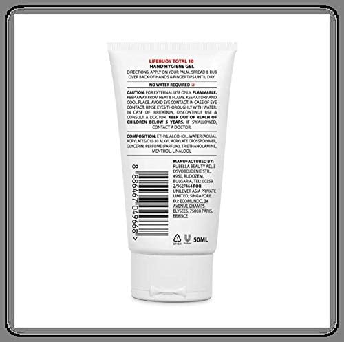 Lifebuoy Total 10 Hand Hygiene Gel with Alcohol 50 ml, 50 ml (Pack of 1) - Image 3