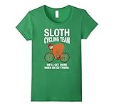 Womens Sloth Cycling Team - Lazy Sloth Sleeping On