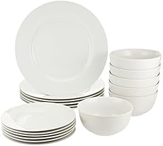 AmazonBasics 18-Piece Dinnerware Set, Service for 6