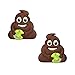 Racket Expressions Cute Turd Tennis Dampener Emoji Style Racket Shock Absorber 2-Pack