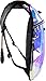 SOJOURNER Hydration Pack Backpack - 2L Water Bladder Included for Festivals, Raves, Hiking, Biking, Climbing, Running and More (Iridescent - Blue)