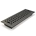 Accord AMFRPWM414 Floor Register with Marquis Design, 4-Inch x 14-Inch(Duct Opening Measurements), Cast Iron Pewter