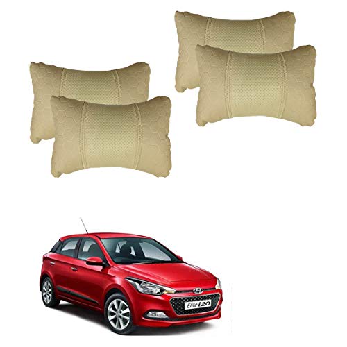 AutokraftZ Football Design Beige Car Seat Cushion for Hyundai Elite i20