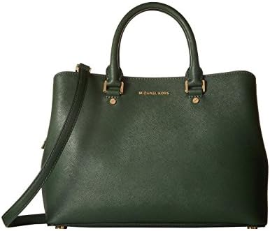 Michael Kors Savannah Satchel (Medium, Moss)