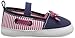 Luvable Friends Unisex Baby Crib Shoes, Navy Flats, 6-12 Months