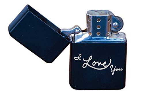 I Love You Flip Top Lighter, Awesome for Him or Her, Boyfriend Girlfriend Birthday, Smoker Gift