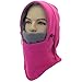 Miracu Heavyweight Balaclava Windproof Ski Face Mask Winter Fleece Hat/Hood Outdoor for Men, Women and Children ,Rose Red,One Size