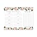 Hadley Designs - Pink Floral Weekly Meal Planning Calendar Grocery Shopping List Magnet Pad for Fridge, Magnetic Family Pantry Food Menu Board Organizer, Refrigerator Eat Dinner Notepad