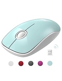 Ratón inalámbrico   FD V8 2.4 G Fashion Power Ultrathin Silent Wireless Mouse con Nano Receptor 1500 DPI Precise Control para Notebook Ordenador PC Laptop MacBook y Chromebook ...