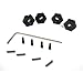 Hot Racing OFE10W01 Aluminum 12mm Clamping Hex Wheel Hubs - Mini 8ight