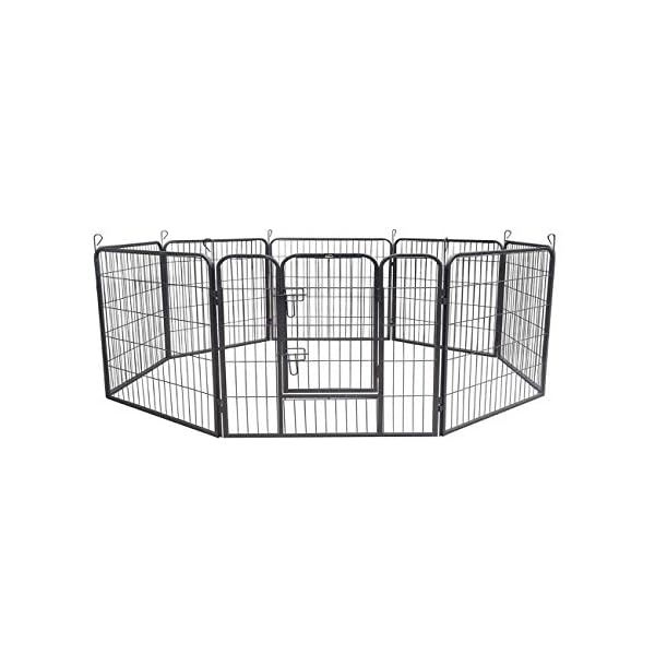 zoomundo Recinto per Cani Recinzione Box Cani Conigli Animali di Ferro Cucciolo Gabbia - 8 Pezzi - XL Marca: zoomundo zoomundo Recinto per Cani Recinzione Box Cani Conigli Animali di Ferro Cucciolo Gabbia - 8 Pezzi - XL