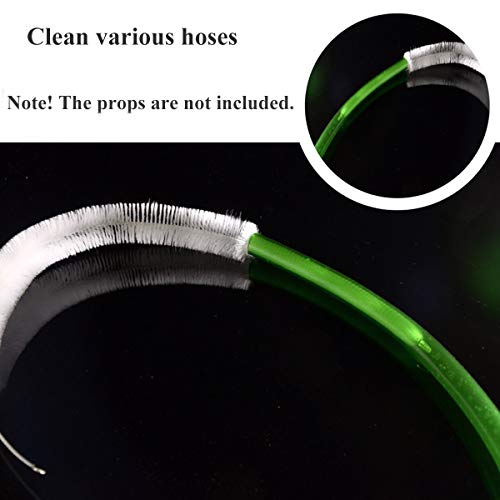 JZMYXA Aquarium Tube Cleaning Brush for Glass Lily Pipe, 19.6 Inches