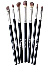 Makeup Eye Brush Set - Eyeshadow Eyeliner Blending Crease Kit - Best Choice 7 Essential Makeup Brushes - Pencil, Shader, Tapered, Definer - Last Longer, Apply Better Makeup & Make You Look Flawless!