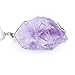 BOUTIQUELOVIN Purple Amethyst Quartz Stone Healing Crystal Pendant Necklace 30