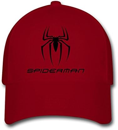 Opeeda Red Adjustable Baseball Caps For Men/Women Printed Spiderman Symbol