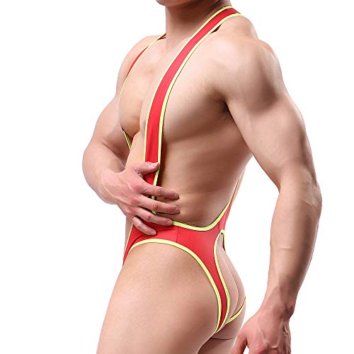 Men's Jockstrap Leotard Underwear Jumpsuits Wrestling Singlet Bodysuit