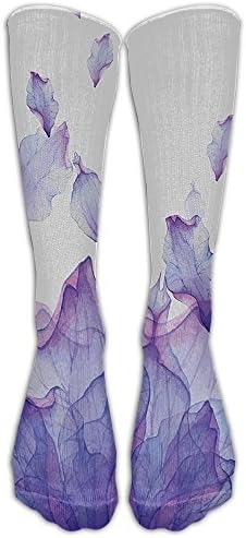 Abstract Themed Modern Futuristic Image With Water Like Colored Graduated Compression Socks For Women And Men - Best Medical, Nursing, Travel &amp; Flight Socks