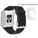Jobese Compatible with Fitbit Ionic Bands, Breathable Soft Silicone Sports Strap with Crystal Protective Case Replacement Accessories Wristbands Men Women