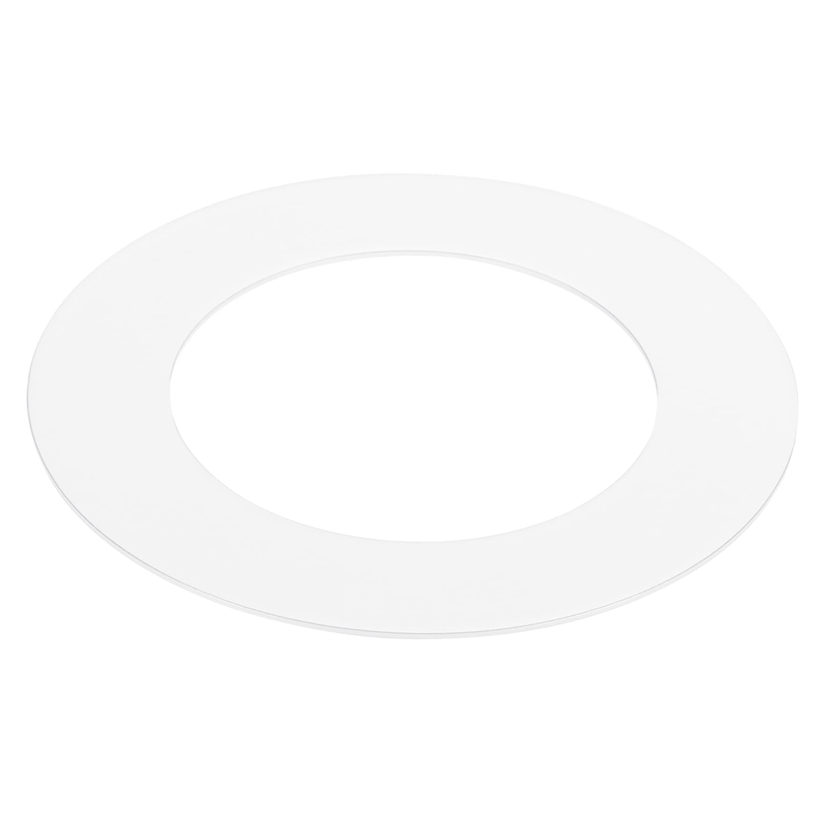 PATIKIL 2" ID 3.2" OD Light Trim Ring, White Goof Ring Matte Circular Light Cover Lighting Fixture for Ceiling Wall Recessed Can Downlights — image 1