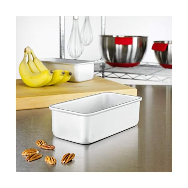 Fat Daddio's Anodized Aluminum Bread Pan, 7.75 x 3.75 x 2.5 Inch The