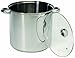 ExcelSteel 551 Stockpot with Encapsulated Base, 20 quart, Stainless Steel
