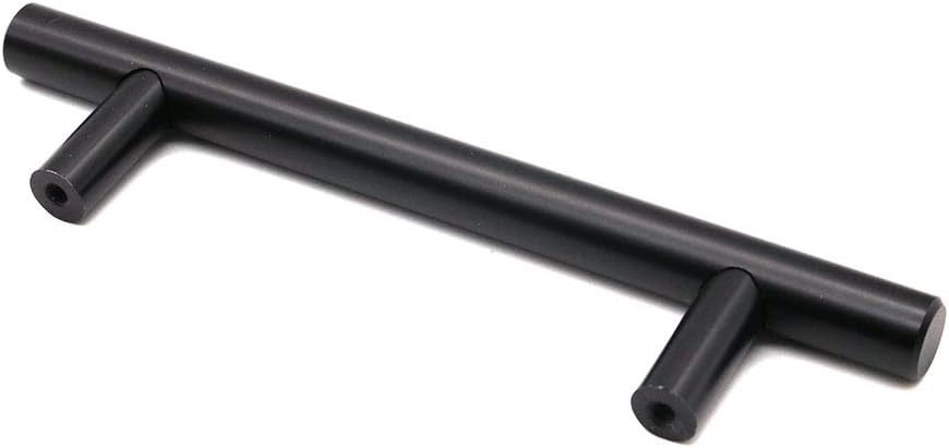 Set of 10 NUZAMAS Matt Black Cabinet Door T-Handles and Pulls, Furniture Drawer Handles, Zinc Alloy, 150mm Long - Image 4
