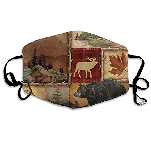 CAOBOO Dustproof Mask Reusable Mask for Men and Women Bacova Guild Lodge Memories Mouth Mask Unisex