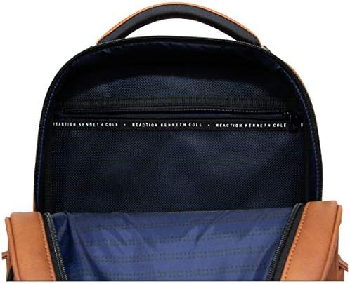 Kenneth Cole On Track Pack Vegan Leather 15.6” Laptop & Tablet Bookbag Anti-Theft RFID Backpack for School, Work, Travel 4 Kenneth Cole On Track Pack Vegan Leather 15.6” Laptop & Tablet Bookbag Anti-Theft RFID Backpack for School, Work, Travel