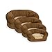 K&H Pet Products Ortho Bolster Sleeper Orthopedic Dog Bed Medium Brown