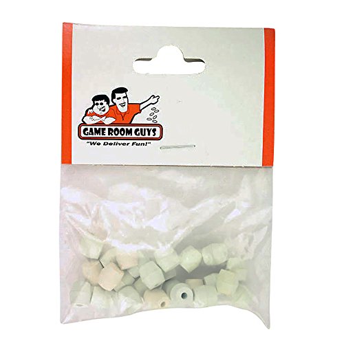 Game Room Guys Bag of 25 White Rubber Pinball Post Caps