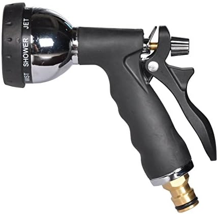 8 Speed water Nozzle Spray Nozzle 8 Different Mode Connects To Standard Garden Hose Black