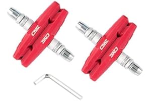 Chooee Bicycle V Brake Pads，2 Pairs Bike Brake Pads 55mm/70mm V Brake Blocks（Inky/Red/Blue/Inky Red/Inky Blue）