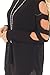 Ferbia Ladder Cut out Long Sleeve Knit Sweater Solid Jumper for Women