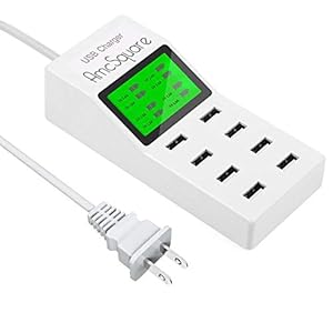 New Sogood USB急速充電器 電源タップ 智能入力 8ポートUSBコンセント （最大8A/5V） 急速充電