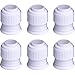 Shappy Plastic Standard Couplers Cake Decorating Coupler Pipe Tip Coupler for Icing Nozzles, White (6 Pack) primary