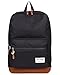 915s Vintage School College Backpack | Holds 15.6-inch Laptop | Black