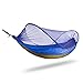 FiveJoy Pop Up Mosquito Net Camping Hammock with Tree Straps and Carabiners - Easy Set Up, Protection from Bugs Insects Ticks - Lightweight, Durable, Portable for Hiking, Beach, Backyard, Outdoors