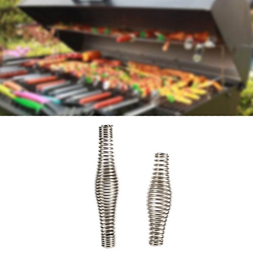 EUGNN BBQ Pit Grill Handle Spring Stainless Steel Spring Stove Handle BBQ Pit Accessories Handle Spring for Wood Furnace Coal Stove Pellet Boilers Pad Smoker Kitchen Outdoor(140 mm) - Thumbnail 5