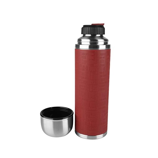 Emsa 515715 Senator Manschette Isolierflasche, Mobil genieÃen, 1,0 L, Safe Loc Verschluss, rot – Bild 3