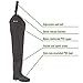 FROGG TOGGS Rana II PVC Bootfoot Hip Wader, Cleated or Felt Outsole
