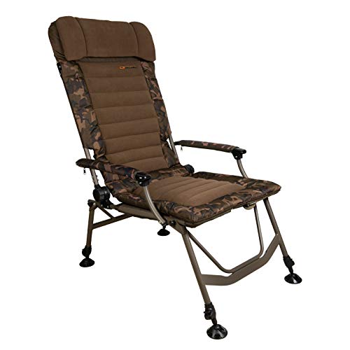 Fox Super Deluxe Recliner Highback Chair Angelstuhl zum Karpfenfischen, Stuhl für Karpfenangler, Karpfenstuhl zum Ansitzangeln
