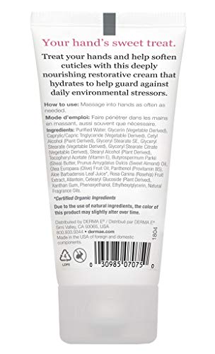 DERMA E Rosehip & Almond, Protecting Shea Hand and Cuticle Cream, 2 oz